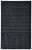 2' X 3' Black Wool Hand Woven Area Rug