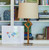 Beige Linen Drum Lamp Shade