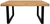 39" Natural And Black Solid Wood And Iron Square Distressed Coffee Table
