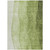 10' X 14' Olive Green And Artichoke Green Ombre Washable Indoor Outdoor Area Rug