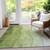 10' X 14' Olive Green And Artichoke Green Ombre Washable Indoor Outdoor Area Rug