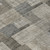 8' Taupe Beige And Gray Round Geometric Washable Indoor Outdoor Area Rug