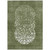 10' X 14' Olive Green And Artichoke Green Abstract Washable Indoor Outdoor Area Rug