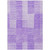 9' X 12' Lavender And Purple Striped Washable Indoor Outdoor Area Rug