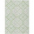 8' X 10' Mint Green And Ivory Geometric Washable Indoor Outdoor Area Rug