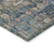 3' X 5' Green Navy Blue And Ivory Oriental Washable Indoor Outdoor Area Rug