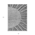 8' X 10' Charcoal Gray And Silver Abstract Washable Indoor Outdoor Area Rug