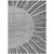 8' X 10' Charcoal Gray And Silver Abstract Washable Indoor Outdoor Area Rug