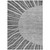 8' X 10' Charcoal Gray And Silver Abstract Washable Indoor Outdoor Area Rug