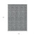 10' X 14' Gray Silver And Charcoal Floral Washable Indoor Outdoor Area Rug