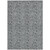 10' X 14' Gray Silver And Charcoal Floral Washable Indoor Outdoor Area Rug