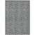 10' X 14' Gray Silver And Charcoal Floral Washable Indoor Outdoor Area Rug