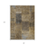 8' X 10' Brown Gray And Charcoal Patchwork Washable Indoor Outdoor Area Rug