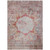 8' X 10' Red Gray And Blue Oriental Washable Indoor Outdoor Area Rug