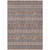 9' X 12' Orange Copper And Gray Floral Medallion Washable Indoor Outdoor Area Rug