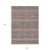 9' X 12' Orange Copper And Gray Floral Medallion Washable Indoor Outdoor Area Rug