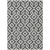9' X 12' Black And Ivory Geometric Washable Indoor Outdoor Area Rug