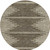 8' Coffee And Ivory Round Abstract Washable Indoor Outdoor Area Rug