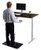 White and Black 52" Bamboo Dual Motor Electric Office Adjustable Computer Desk - 808230003736