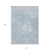 8' X 10' Sky Blue And Denim Blue Abstract Washable Indoor Outdoor Area Rug