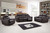 Homeroots Furniture Brown Sofa Set, 200 x 123 x 123 Inches