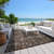 8' X 10' Dark Brown Brown And Taupe Oriental Washable Indoor Outdoor Area Rug