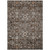 8' X 10' Dark Brown Brown And Taupe Oriental Washable Indoor Outdoor Area Rug
