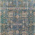 10' X 14' Green Navy Blue And Ivory Oriental Washable Indoor Outdoor Area Rug