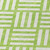 8' Lime Green And Ivory Round Geometric Washable Indoor Outdoor Area Rug