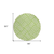 8' Lime Green And Ivory Round Geometric Washable Indoor Outdoor Area Rug