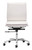 White Faux Leather Armless Executive Rolling Office Chair - 808230050785