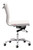 White Faux Leather Armless Executive Rolling Office Chair - 808230050785