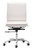 White Faux Leather Armless Executive Rolling Office Chair - 808230050785