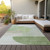 9' X 12' Olive Green And Artichoke Green Geometric Washable Indoor Outdoor Area Rug