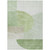 9' X 12' Olive Green And Artichoke Green Geometric Washable Indoor Outdoor Area Rug