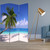Homeroots Home Decor Paradise Screen, Multi Color, Wood Canvas