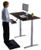Homeroots Office Premier Silver Dual Motor Electric Adjustable Standing Desk