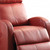 Homeroots Living Room Faux Leather Power Motion Lift Recliner, Red