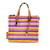Marc Jacobs Mini Grind Striped Canvas Tote Crossbody