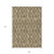 9' X 12' Brown Beige And Tan Geometric Washable Indoor Outdoor Area Rug