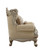 44" X 47" X 50" Upholstery Wood Leg/Trim Chair &amp;amp; 2 Pillows Fabric &amp;amp; Champagne - 4512839710594