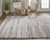 Homeroots Home Decor 5' X 8' Taupe Brown and Ivory Striped Hand Woven Stain Resistant Area Rug