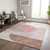 3' X 5' Copper Red And Gray Geometric Washable Indoor Outdoor Area Rug