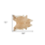 6' X 7' Tan And White Cowhide Cowhide Print Area Rug