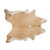 Homeroots Decor Cowhide Rug, Tan and White, 72 x 84 Inches