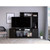 Homeroots Living Room Stylish Black Television Entertainment Center, Black Finish, 71.1 x 38.7 x 14.7 Inches