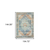 9' X 12' Rust And Blue Oriental Distressed Area Rug