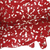 72" X 84" Red And Silver Cowhide - Area Rug