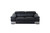 Homeroots Furniture 117" Modern Black Leather Sofa Set, Black, Modern