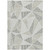 10' X 14' Taupe Brown And Beige Geometric Washable Indoor Outdoor Area Rug